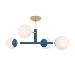 Color Status Flush Mount 35" 31 Color Status Flush Mount 35" -Cozy Light World 6 status flush mount brass slate blue 1