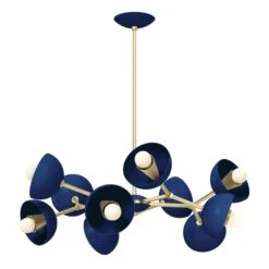 Color Alegria Chandelier 30" 35 Color Alegria Chandelier 30" -Cozy Light World 7 alegria chandelier brass cobalt