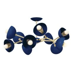 Color Alegria Flush Mount 30" -Cozy Light World 7 alegria flush mount brass cobalt