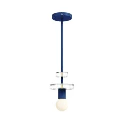 Color Bling Pendant -Cozy Light World 7 bling pendant brass cobalt