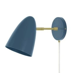 Color Boom Plug-In Sconce - 3" Arm -Cozy Light World 7 boom plugin sconce 3 brass slateblue aa077d4e aac7 4bd7 9697 911007c79cc4