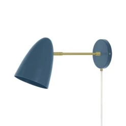 Color Boom Plug-in Sconce - 6" Arm 30 Color Boom Plug-in Sconce - 6" Arm -Cozy Light World 7 boom plugin sconce 6 brass slateblue