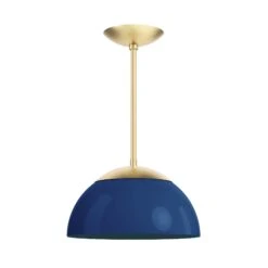 Color Cadbury Pendant 12" -Cozy Light World 7 cadburry pendant 12 brass cobalt