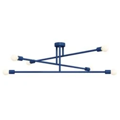 Color Commander Flush Mount 47" -Cozy Light World 7 commander flush mount 47 cobalt