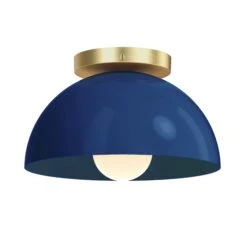 Color Hemi Flush Mount 10" 32 Color Hemi Flush Mount 10" -Cozy Light World 7 hemi flush mount 10 brass cobalt