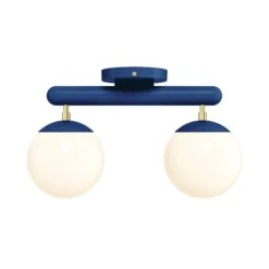 Color Icon 2 Flush Mount -Cozy Light World 7 icon flush mount 2 brass cobalt
