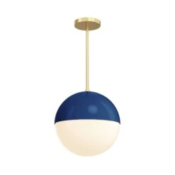 Color Lure Pendant 12" 32 Color Lure Pendant 12" -Cozy Light World 7 lure pendant 12 brass cobalt