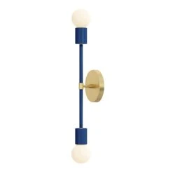 Color Scepter Sconce 18" -Cozy Light World 7 scepter sconce 18 brass cobalt
