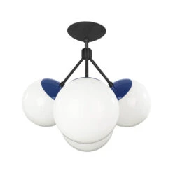 Color Tetra Flush Mount 22 Color Tetra Flush Mount -Cozy Light World 7 tetra globe flush mount black cobalt white