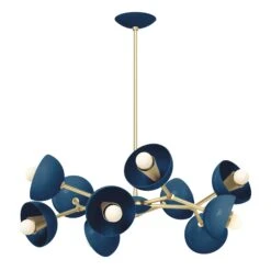 Color Alegria Chandelier 30" 36 Color Alegria Chandelier 30" -Cozy Light World 8 alegria chandelier brass slateblue