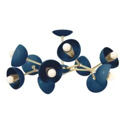 Color Alegria Flush Mount 30" -Cozy Light World 8 alegria flush mount brass slateblue