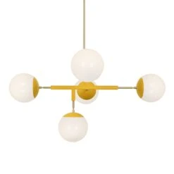 Color Big Prisma Chandelier 42" -Cozy Light World 8 big prisma chandelier brass ochre 1
