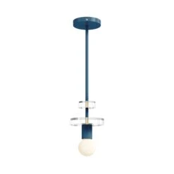 Color Bling Pendant -Cozy Light World 8 bling pendant brass slateblue