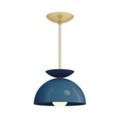 Color Echo Pendant 10" 33 Color Echo Pendant 10" -Cozy Light World 8 echo pendant 10 brass slateblue