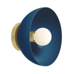 Color Hemi Sconce 10" 33 Color Hemi Sconce 10" -Cozy Light World 8 hemi sconce 10 brass slateblue