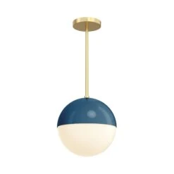 Color Lure Pendant 10" 32 Color Lure Pendant 10" -Cozy Light World 8 lure pendant 10 brass slateblue