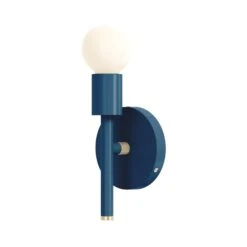 Color Major Sconce 9" -Cozy Light World 8 major sconce 9 brass slateblue