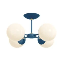 Color Orbi Flush Mount 36 Color Orbi Flush Mount -Cozy Light World 8 orbi flush mount brass slateblue