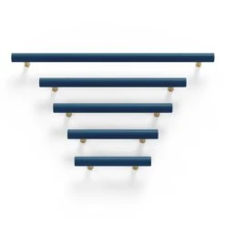 Color Swift Pull - Brass -Cozy Light World 8 swift pulls brass slateblue