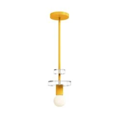 Color Bling Pendant -Cozy Light World 9 bling pendant brass ochre