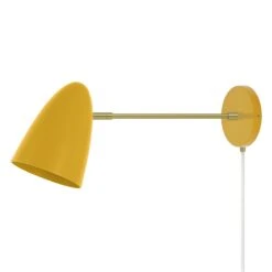Color Boom Plug-in Sconce - 10" Arm 32 Color Boom Plug-in Sconce - 10" Arm -Cozy Light World 9 boom plugin sconce 10 brass ochre