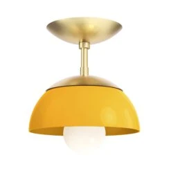 Color Cadbury Flush Mount 8" 33 Color Cadbury Flush Mount 8" -Cozy Light World 9 cadburry flush mount 8 brass ochre