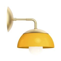 Color Cadbury Sconce 8" 36 Color Cadbury Sconce 8" -Cozy Light World 9 cadburry sconce 8 brass ochre