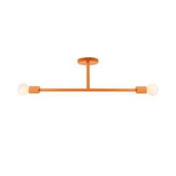 Color Pilot Flush Mount 29" -Cozy Light World 9 color pilot flush mount 29 orange