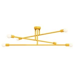 Color Commander Flush Mount 47" -Cozy Light World 9 commander flush mount 47 ochre