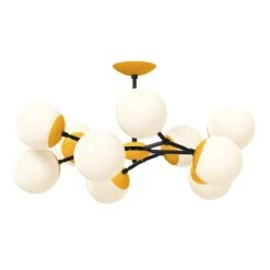 Color Crown Flush Mount 32" 22 Color Crown Flush Mount 32" -Cozy Light World 9 crown flush mount 32 black ochre a53c7aa0 b3d9 4cbc a8d3 38861fe6edf5