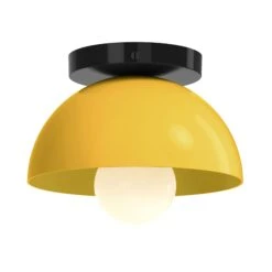 Color Hemi Flush Mount 8" -Cozy Light World 9 hemi flush mount 8 black ochre 6311d830 1a75 4d29 8052 d52ae3d7a303