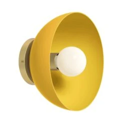 Color Hemi Sconce 10" 34 Color Hemi Sconce 10" -Cozy Light World 9 hemi sconce 10 brass ochre