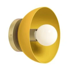 Color Hemi Sconce 8" 33 Color Hemi Sconce 8" -Cozy Light World 9 hemi sconce 8 brass ochre