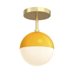 Color Lure Flush Mount 6" 32 Color Lure Flush Mount 6" -Cozy Light World 9 lure flush mount 6 brass ochre