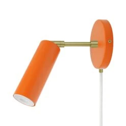 Color Reader Plug-In Sconce - 3" Arm 32 Color Reader Plug-In Sconce - 3" Arm -Cozy Light World 9 reader plugin sconce 3 brass orange