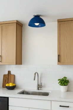 Color Hemi Flush Mount 12" -Cozy Light World Color Hemi Flush Mount 12 inch