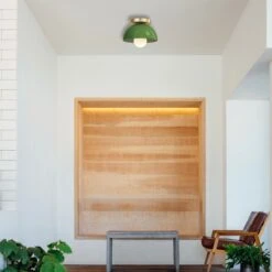 Color Hemi Flush Mount 8" -Cozy Light World IMG 6466