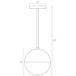 Color Lure Pendant 8" -Cozy Light World ISO 30112 Lure Pendant 8