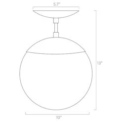 Cap Flush Mount 10" 13 Cap Flush Mount 10" -Cozy Light World ISO 30130 10 Cap Flush Mount 10
