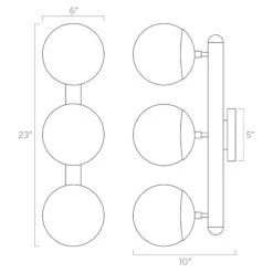 Color Icon 3 Sconce -Cozy Light World ISO 30321 Icon 3 Sconce