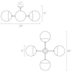 Color Big Orbi Flush Mount 27 Color Big Orbi Flush Mount -Cozy Light World ISO 30403F Big Orbi Flush Mount