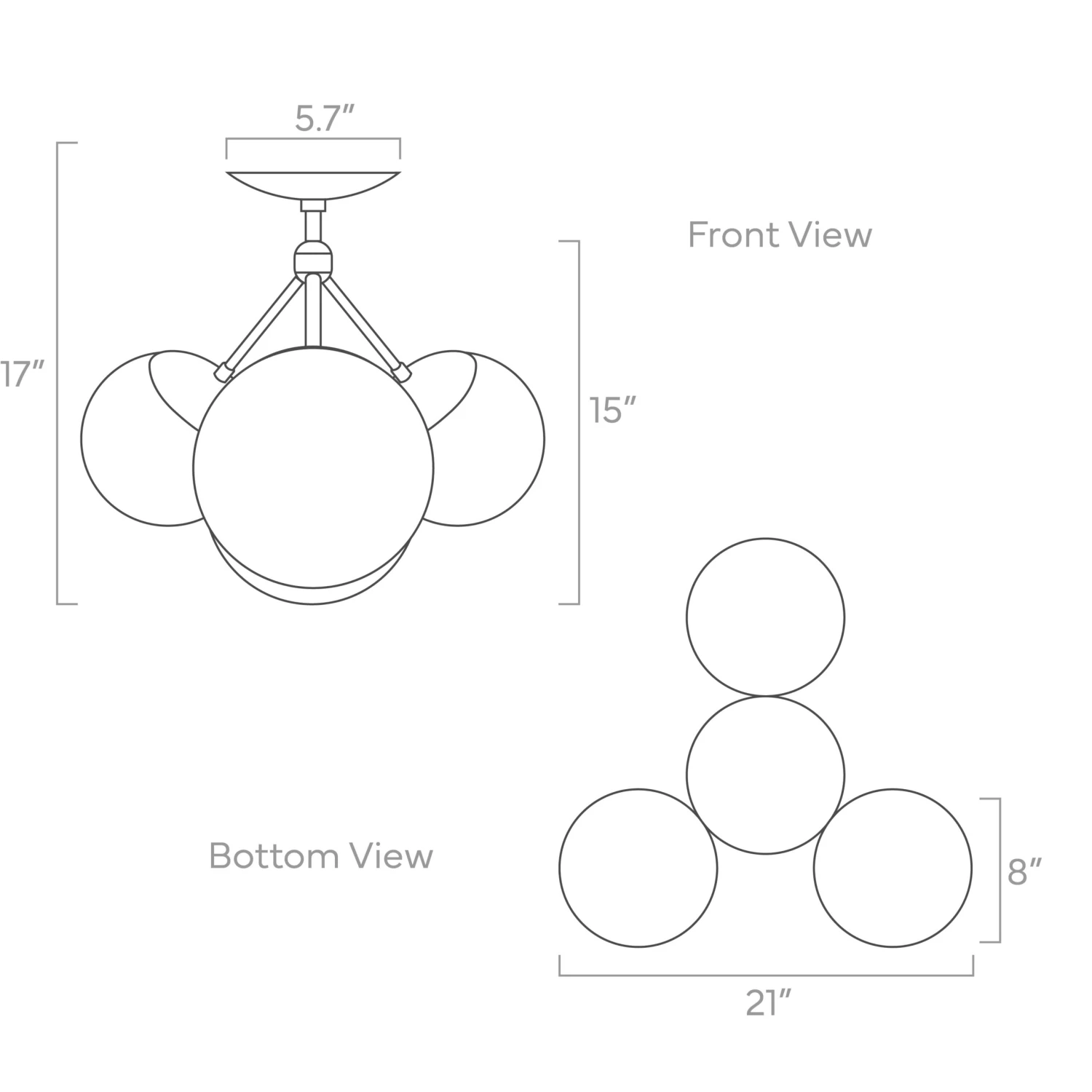 Color Tetra Flush Mount 4 Color Tetra Flush Mount - Image 4