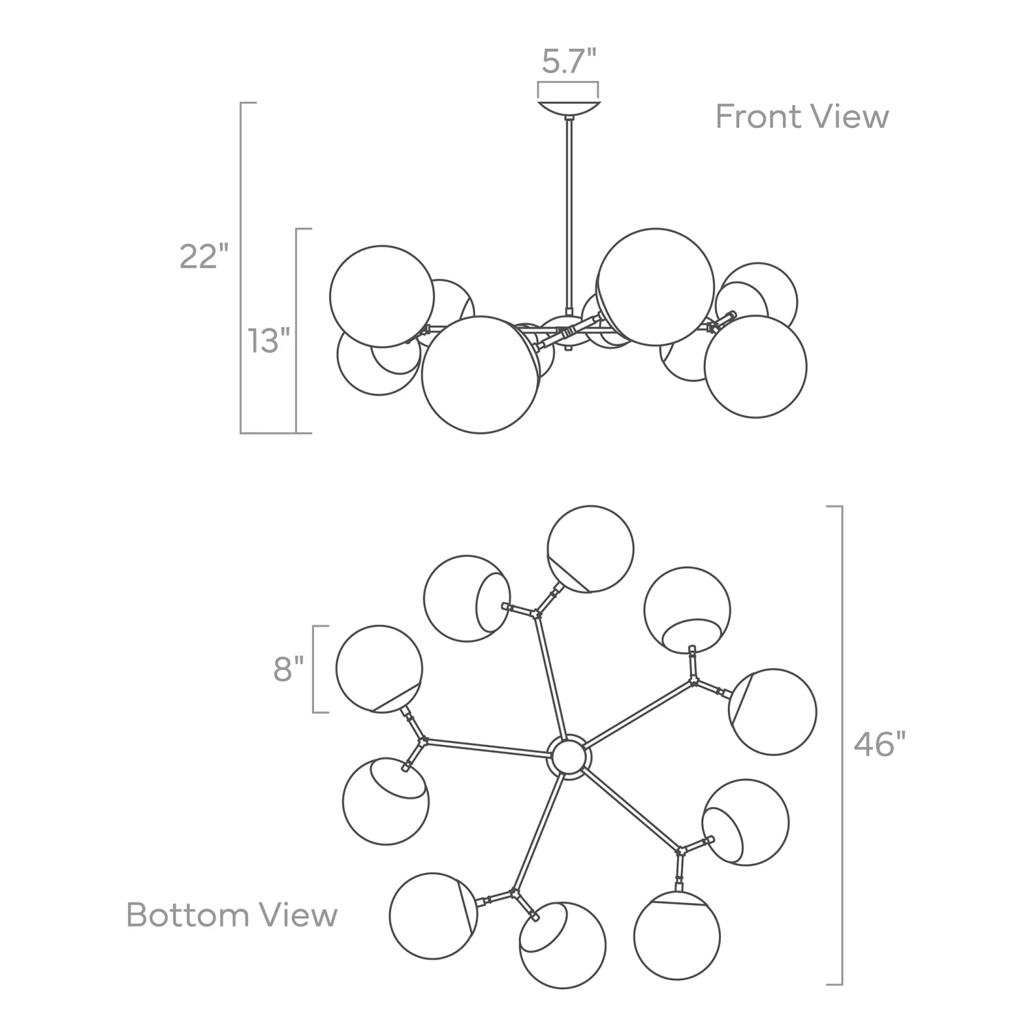 Color Crown Flush Mount 46" 6 Color Crown Flush Mount 46" - Image 6