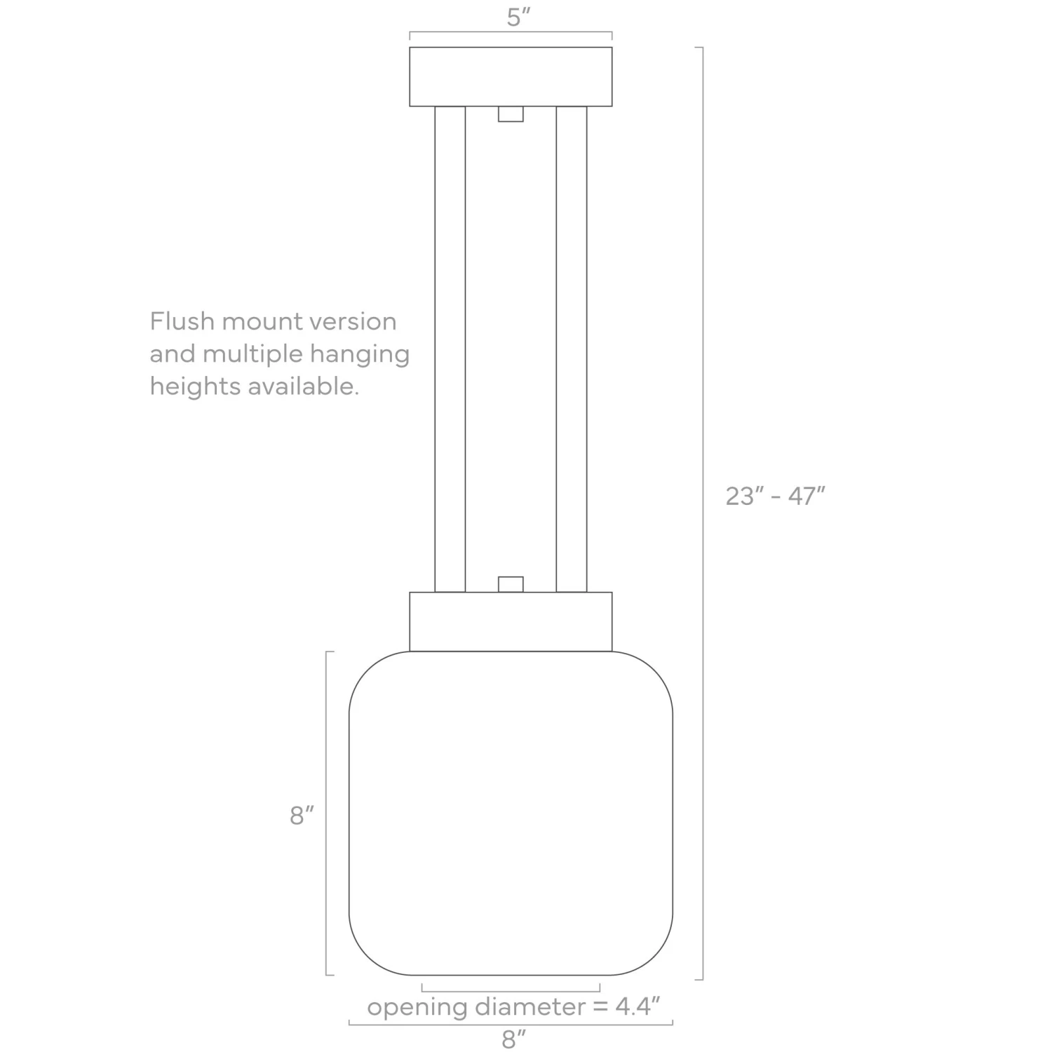 Color Maxo Pendant 8" 6 Color Maxo Pendant 8" - Image 6