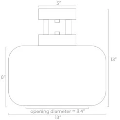 Color Maxo Flush Mount 13" -Cozy Light World ISO 40131 Maxo Flush Mount