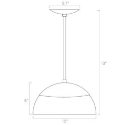 Color Cadbury Pendant 10" -Cozy Light World ISO 50110 Cadbury Pendant 10