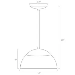 Color Cadbury Pendant 12" -Cozy Light World ISO 50110 Cadbury Pendant 12