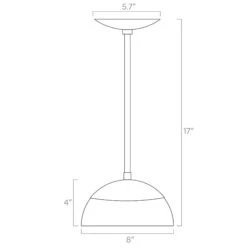 Color Cadbury Pendant 8" -Cozy Light World ISO 50110 Cadbury Pendant 8