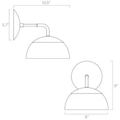 Color Cadbury Sconce 8" 27 Color Cadbury Sconce 8" -Cozy Light World ISO 50120 8 Cadbury 8 Sconce