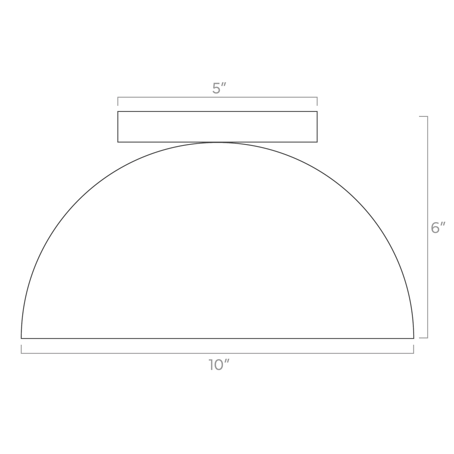 Color Hemi Flush Mount 10" 6 Color Hemi Flush Mount 10" - Image 6